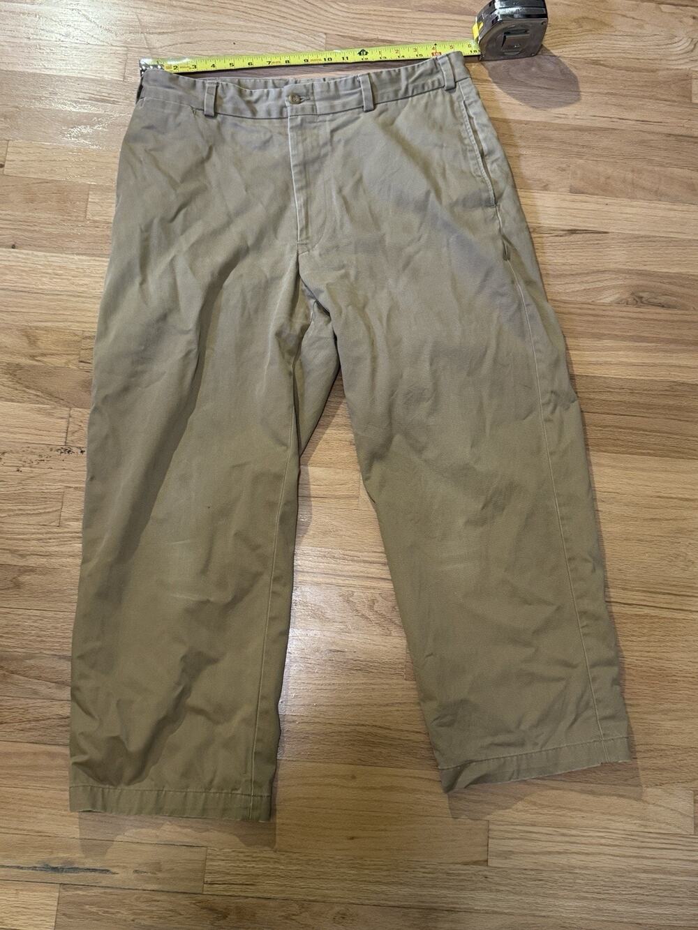 Vintage Bill's Khakis Pants Men's 35x26.5 Made in USA Tan Chinos Reading PA